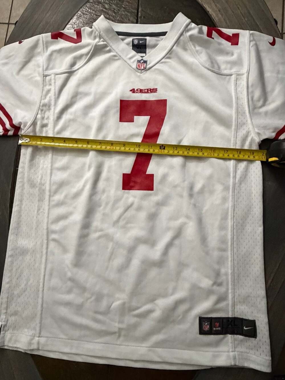 Nike On Field San Francisco 49ers Colin Kaepernick White Red NFL Jersey